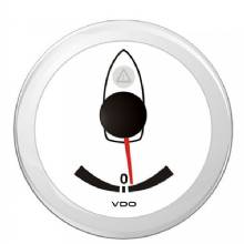 VDO ViewLine 3%2D3 and 8 inch 52mm Rudder Angle Indicator %2D 40 deg%2D Port and Starboard