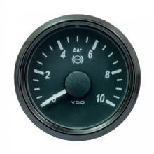 VDO SingleViu 52mm 2%2D1 and 16 inch Brake Pressure Gauge %2D 10 Bar %2D 0%2D5V