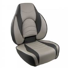 SPRINGFIELD MARINE SPRINGFIELD FISH PRO HIGH BACK FOLDING SEAT CHARCOAL and GREY