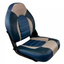 SPRINGFIELD MARINE SPRINGFIELD SKIPPER PREMIUM HB FOLDING SEAT BLUE and GREY