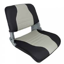 SPRINGFIELD MARINE SPRINGFIELD SKIPPER DELUXE FOLDING SEAT CHARCOAL and GREY