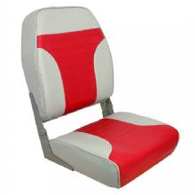 SPRINGFIELD MARINE SPRINGFIELD HIGH BACK MULTI COLOR FOLDING SEAT RED and GREY