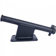 PANTHER 2.5 inch Set Back Transom Mount Bracket - Black - Powder Coat