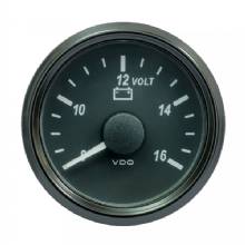 VDO SingleViu 52mm 2%2D1 and 16 inch Voltmeter f and 12V Systems