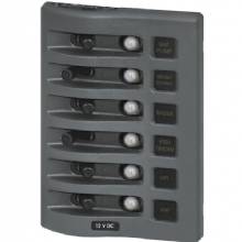 BLUE SEA Weather Deck Panel 12v 6 Circuit Breaker Panel