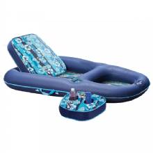 AQUA LEISURE Ultimate 2%2Din%2D1 Lounge and Caddy %2D Hibiscus Flip