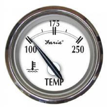 FARIA Newport SS 2 inch Water Temperature Gauge - 100,deg- to 250,deg- F