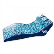 AQUA LEISURE Ultra Cushioned Comfort Lounge Hawaiian Wave Print w and Adjustable Pillow