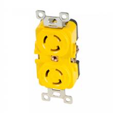 MARINCO Locking Receptacle %2D 15A 125V %2D Yellow