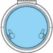 LEWMAR Size 18 Low Profile Hatch Flange Base
