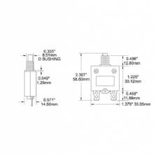 BLUE SEA 40A Push Button Qucik Connect Circuit Breaker