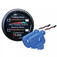 DUAL PRO Lithium Battery Gauge %2D Dual %2D Round Display w and 2 Current Transducers