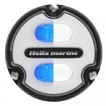 HELLA Apelo A1 Blue White Underwater Light %2D 1800 Lumens %2D Black Housing %2D White Lens