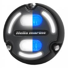 HELLA Apelo A2 Blue White Underwater Light %2D 3000 Lumens %2D Black Housing %2D Charcoal Lens w and Edge Light