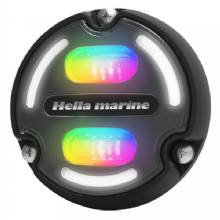 HELLA A2 RGB Underwater Light %2D 3000 Lumens %2D Black Housing %2D Charcoal Lens w and Edge Light