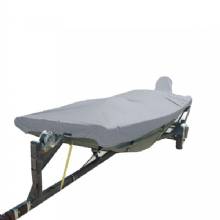 CARVER Poly%2DFlex II Styled%2Dto%2DFit Boat Cover f and 165 ft Open Jon Boats %2D Grey
