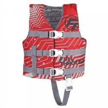 FULL THROTTLE Child Nylon Life Jacket %2D Red