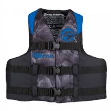 FULL THROTTLE Adult Nylon Life Jacket %2D L and XL %2D Blue and Black