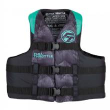 FULL THROTTLE Adult Nylon Life Jacket %2D 2XL and 4XL %2D Aqua and Black