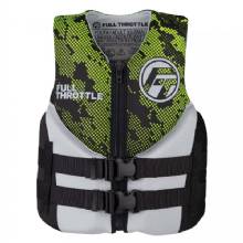 FULL THROTTLE Junior Hinged Neoprene Life Jacket %2D Green