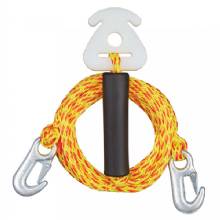 FULL THROTTLE 8 ft Ski and Tube Tow Harness %2D Yellow and Orange