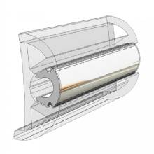 TACO MARINE Flex Chrome Insert 15 and 16 inch x 17 and 32 inch %2D 100 ft