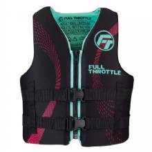 FULL THROTTLE Adult Rapid%2DDry Life Jacket %2D S and M %2D Aqua and Black