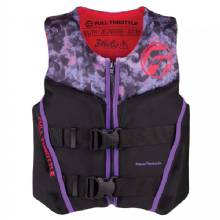 FULL THROTTLE Youth Rapid%2DDry Flex%2DBack Life Jacket %2D Pink and Black