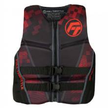 FULL THROTTLE Men fts Rapid%2DDry Flex%2DBack Life Jacket %2D L %2D Black and Red