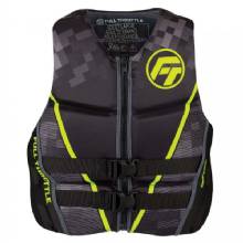 FULL THROTTLE Men fts Rapid%2DDry Flex%2DBack Life Jacket %2D M %2D Black and Green