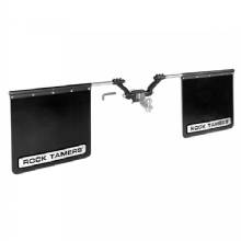 ROCK TAMERS 3 inch Hub Mudflap System %2D Matte Black and Stainless