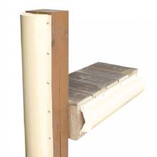 DOCK EDGE Piling Bumper %2D One End Capped %2D 6 ft %2D Beige