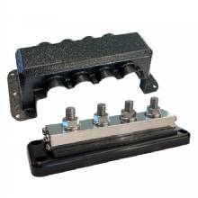 VICTRON ENERGY VICTRON BUSBAR 600A 4P and COVER 4X 3 and 8 PLUS 4X M8 TERMINALS