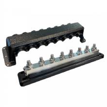 VICTRON ENERGY VICTRON BUSBAR 600A 8P and COVER 8X 3 and 8 PLUS 8X M8 TERMINALS