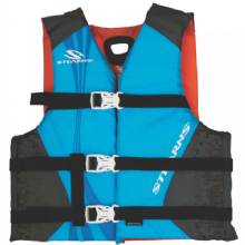 STEARNS Antimicrobial Nylon Vest Life Jacket %2D 30%2D50lbs %2D Blue
