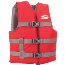 STEARNS Youth Classic Vest Life Jacket %2D 50%2D90lbs %2D Red and Grey
