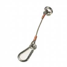LEWMAR 66840028 Anchor Strap 12 in 4mm Cable with 8mm Caribiner Clip