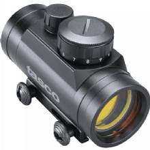 TASCO 1x30 Black 5 MOA Red Dot Sight Weaver Tip Off Mount