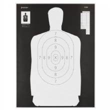 ACTION TARGETS ACTION TGT B34 BLK and WHT SILHO 100PK