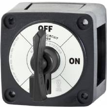 BLUE SEA M%2DSeries Battery Switch On and Off Black with Locking Key