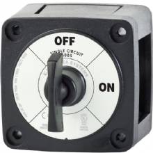 BLUE SEA M%2DSeries Battery Switch On and Off Black with Key