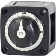 BLUE SEA M%2DSeries Battery Switch On and Off Black with Knob