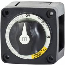 BLUE SEA M%2DSeries Battery Switch On and Off Dual Circuit Plus Black