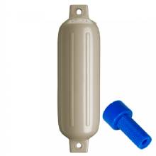 POLYFORM G%2D3 Twin Eye Fender 55 in x 19 in %2D Sand w and Adapter