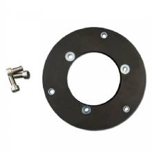 LOPOLIGHT Circular Baseplate f and Horizontal Mount Lights %2D Aluminum %2D Black