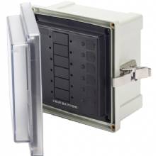 BLUE SEA Panel Enclosure 6 Blank Circuits Surface Mount System