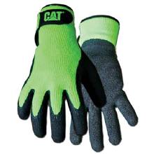 CAT GLOVE FLUORGREEN LATEX COATED PALM JUMB