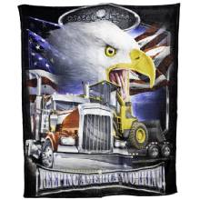 DIESEL Keep America Working Throw 50x60
