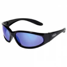 GLOBAL VISION HERC GTEC BLUE MIRROR LENSE BLACK FRM