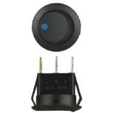 INSTALL BAY ROCKER SWITCH ROUND BLUE LED 5 and PK